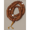 Mala aus Bodhibaumsamen mit calcit weiß