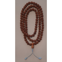 Rudraksha Mala  hellblau Faden