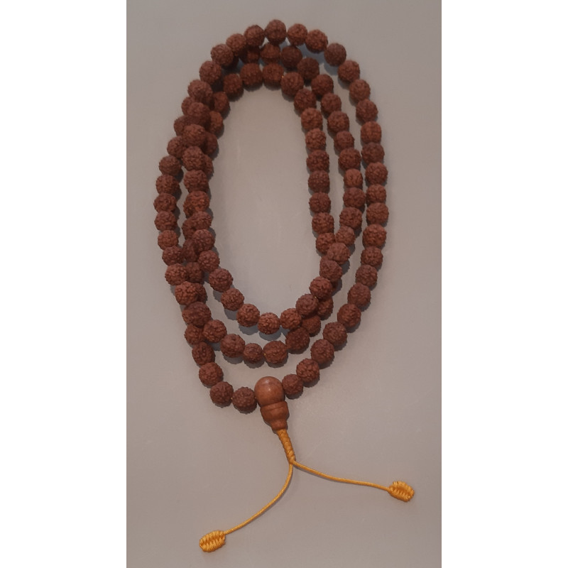 Rudraksha Mala gelb faden