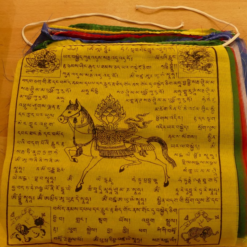 Traditionelle Gebetsfahnen